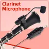 Mikrofonlar FT5 Klarnet Mikrofon UHF Kablosuz Gooseeck Mic Enstrüman Klarnet için Alıcı ve Verici Sistemi Alın