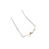 Designer Brand Gold High Version Tiffays Knot Necklace Womens end Sense s925 Silver Precision Fashion Versatile Collar Chain