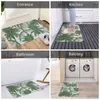 Carpets Palm Trees Tropical Leaves Non Slip Absorbent Memory Foam Bath Mat For Home Decor/Kitchen/Entry/Indoor/Outdoor/Living Room