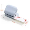 Punch 3 -gat mini -papierponse handheld metalen gat puncher capaciteit 6 mm voor A4 A5 B5 voor notitieboek Dagboekbinding