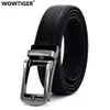 Riemen wowtiger hoogwaardige ratelautomatische buckle zwart real cow riem heren riembreedte 3.0cmc240407