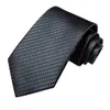 Nacke slipsar hej slips ny rök grå siden tie mens eleganta mens halsband fick ficka manschettknappar brudgum bröllopstillbehör grossist designerc420407
