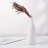 花瓶の白い花瓶ホームリビングルームダイニングテーブルセラミック装飾的な陶器の磁器の飾り飾りのためのフラワーアレンジ
