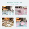 Carpets 10PCS Soft 10 Pcs Plush Puzzle Foam Floor Mat Splicing Carpet Anti-fall Bedside 30 CM Small Rugs For Bedroom