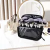 Makeup Brush Case pliable peut contenir 100 pinceaux Stand Up Hrosping Design Cosmetic Sac Sac Pouch pour les artistes à paupières 240329