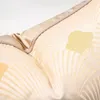 Pillow Modern Style Jacquard Cover Embroidery Beige Yellow Geometric Fan Decorative Pillows El Villa Sofa Bed Back Pillowcae