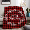 Decken rot für Winterbettwäsche süße Wurf Decke Nordic Frohe Weihnachtsbettspricht auf dem Bett Schlafzimmer Dekorationsofa warmes Nickerchen