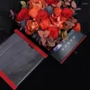 Enveloppe de cadeau Custom Invitation Square Transparent Luxury Greeting Carte LCD Video Flower Packaging Box Digital Affichage