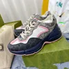 أحذية Men's G Family Family Dad Old Flower Blue Blue Sole Eleved Aleved Sweet Sneakers