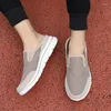 Casual Shoes Summer Breattable Men Mules Mesh Comfort Slip-On Par Outdoor Super Light Half Slippers mode Stor storlek 48