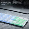 Tangentbord Wired 104 Keys Gaming and Office 104 Keys Membrane Keyboard H300 Wired Keyboard Illuminated Keyboard Lighting Gaming Keyboard