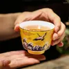 كؤوس الصحون السيراميك الرجعية اليدوي ماستر شاي كأس المكتب الأسرة البورسلين