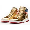 High Top Basketball Shoes For Men Women Trump Sneakers Gold Silver The Never Surrender 2024 Man Woman Designer Scarpe Skate Trainers Size 5.5 - 12