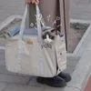 Cat Carriers Crates Houses bag for summer outing portable handbag cats large capacity dog backpack crossbody one shoulder pet breathable cat H240407