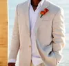 Light Beige Linen Suits Beach Wedding Tuxedos For Men Custom Made Linen Suit Tailor Made Groom Suit Cool Men039s Linen Tuxedos 9867724