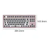 CPUS RGB LED Mechanical Tangentboard för FRESPORTS 870 Programmerbar Hot Swappable Keyboard Diy Typec FL.CM Satellite Axel PC Kit