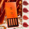 Esplosivo set da 3 pezzi set love arancione arancione piccolo tubo rossetto set opaco non sbiadire cosmetici