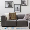 Cuscino in pelle dorata copri divano divano casa decorativo antage di lancio quadrato vintage 40x40 cm