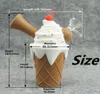 2023 RHS Christmas on Rubber Silicone Waterpipe Ice Cream Water Bong Silicone Handrör med kvartsbanger med fabrik hela2747209