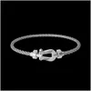 Braccialetti Charm Designer Forces 10 Bracciale Luxury Letter Men Fashion Trend Women Classic Gioielli Classico Modello a ferro di alta qualità Drop Otwbt