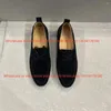 Casual Shoes Classic Suede Lace Up Loafers Flat Bottomed Single Reverse Cresatile Overdimensionerad Lazy Bean