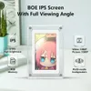 5 بوصة صورة رقمية Frameacrylic Video Frame4GB Memory1200MAH ألبوم إلكتروني للديكور المنزلي وهدايا أعياد الميلاد 240401