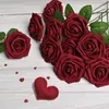 Decorative Flowers 10Pcs Artificial Foam Rose Vintage Fake Roses DIY Bouquets For Wedding Bridal Shower Banquet Party Centerpieces Decor