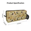 Cosmetic Bags Cute Dog Shibe Doge Portable Makeup Case For Travel Camping Outside Activity Toiletry Jewelry Bag