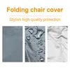 Chair Covers 2Pcs Folding Chairs Cover Black Grey Dustproof Sun UV Protection Waterproof Cushion For Reclining Outdoor Furniture Case