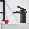 Bathroom Sink Faucets Tesatisfied Black Square Faucet Single Handle Basin Tap Toilet Deck Mounted