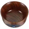 Bols Practical Wood Bowl Tibet Style Conteneur en bois mélange de salade naturelle vintage