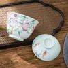 Teaware set Jingdezhen liten storlek handmålad pastell livslängd persika tureen 120 ml porslin te -set bara skålkopporder beställningar