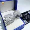 Designer Jewelry Hip Hop VVS Moissanite Custom hip hop Cross design Ring 925 sterling sliver moissanite Rings for men and women