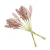 Kwiaty dekoracyjne sztuczne kwiaty sztuczne rośliny Symulują bukiety pszeniczne ziarno upadające dekoracje zewnętrzne