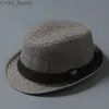 Wide Brim Hats Bucket Wool Fedora Hat Unisex Adult Fashion Trilby Womens Headwear yq240407