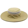 Bodet à bord large seau plus taille de soleil chapeau de soleil adulte d'été extérieur alpinisme Panama pêcheur homme grand 56-60 cm 60-64 cm Q240403