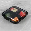 Установите контейнеры одноразовые пластиковые коробки для пищевых упаковочных коробок с покрытием портативных фруктов.