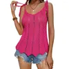 Dames Polos 2024 Zomer Europese en Amerikaanse slijtage Hollow Bikini Cover Up Tie Spicy Girl Sweater Small Tanktop