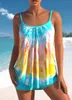 Swimwear féminin 2024 Summer Fashion Beach Tankini Monokini Two Piece Imprimé