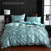 침구 세트 LOVINSUNSHINE LUXURY PINCH PLEAT DUVET KING SIZE COVER Summer Set Roupa de Cama AB#95