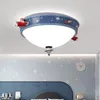 天井照明漫画惑星飛行機の寝室キッズルームランプ宇宙飛行士リビングライトモダン鉛照明
