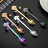 Spoon Cartoon un unico elegante ottimo per servire dessert inossidati inossidabile inossidabile squisito caffè squisito carino