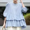 Damesblouses oceanlove ruches zoete vrouwen tops lente zomer Japanse stijl elegante blusas mujer mode vintage losse shirts