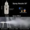 Humidificateurs en acier inoxydable Ultrasonic Atomizing Buzzle Spray Humidificateur avec accessoires Contrôle d'odeur S304 Dry Fog Dust Suppression Buse