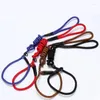 Dog Collars Chain Nylon Knitting Dogs Walking Racing Pulling Pet Round Rope Medium Large Small Sized Traction Ropes Leashes