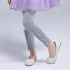 Spring Girls Leggings Bawełniane spodnie Fille Kids Pants Dziewczęce spodnie chude nadruk kreskówki