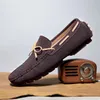 Casual Shoes 2024 Men Breathable Leather Loafers Business Office Black Driving Moccasins Comfortable Slip On Tassel