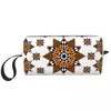 Borse da stoccaggio kawaii kabyle ceramiche motivi per viaggi da viaggio da bagno geometrica tradizionale trucco cosmetico tradizionale kit dopp di bellezza