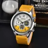 Brand Fashion Men's Six Igle Multi Functional Chronograph Night Glow Pointer Waterproof Business Quartz Watch