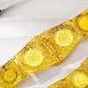 Fatima Düğün Altın Renk Gelin Cezayir tarzı baş para bel zinciri kare kemerler Arap geleneksel tatil takıları 240401